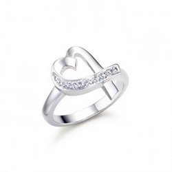 Diamond Loving Heart Ring