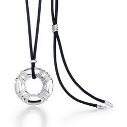 Atlas Pendant with silk cord