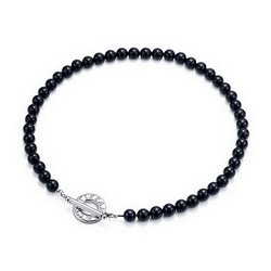 BLACK ONYXTOGGLE NECKLACE