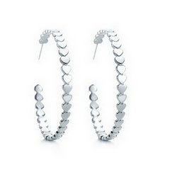 Continious Heart Hoop Earrings
