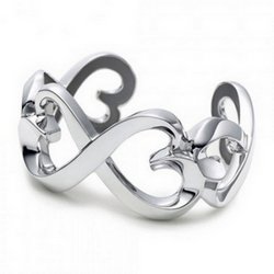 Double Loving Heart Bangle