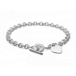 Heart Tag Toggle Necklace