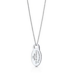 Return To Tiffany Oval Tag Pendant