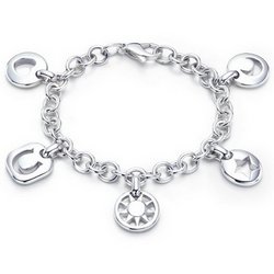 Stencil Charm Bracelet
