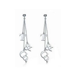 T&Co Letter Earrings