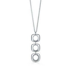 Three Square Cushon pendant