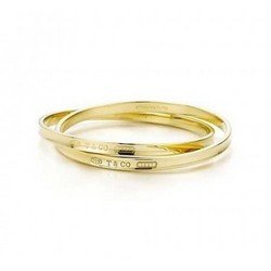 Tiffany 1837 interlocking circles bangle bracelet