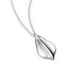 Tiffany banana leaf necklace