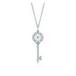 TIFFANY KEYS FLORAL KEY PENDANT