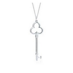 TIFFANY KEYSTREFOIL KEY PENDANT