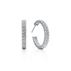 Mesh Hoop Earrings Medium