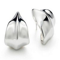 Серьги Tiffany leaf earrings