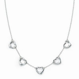 Колье Five Open Heart Necklace